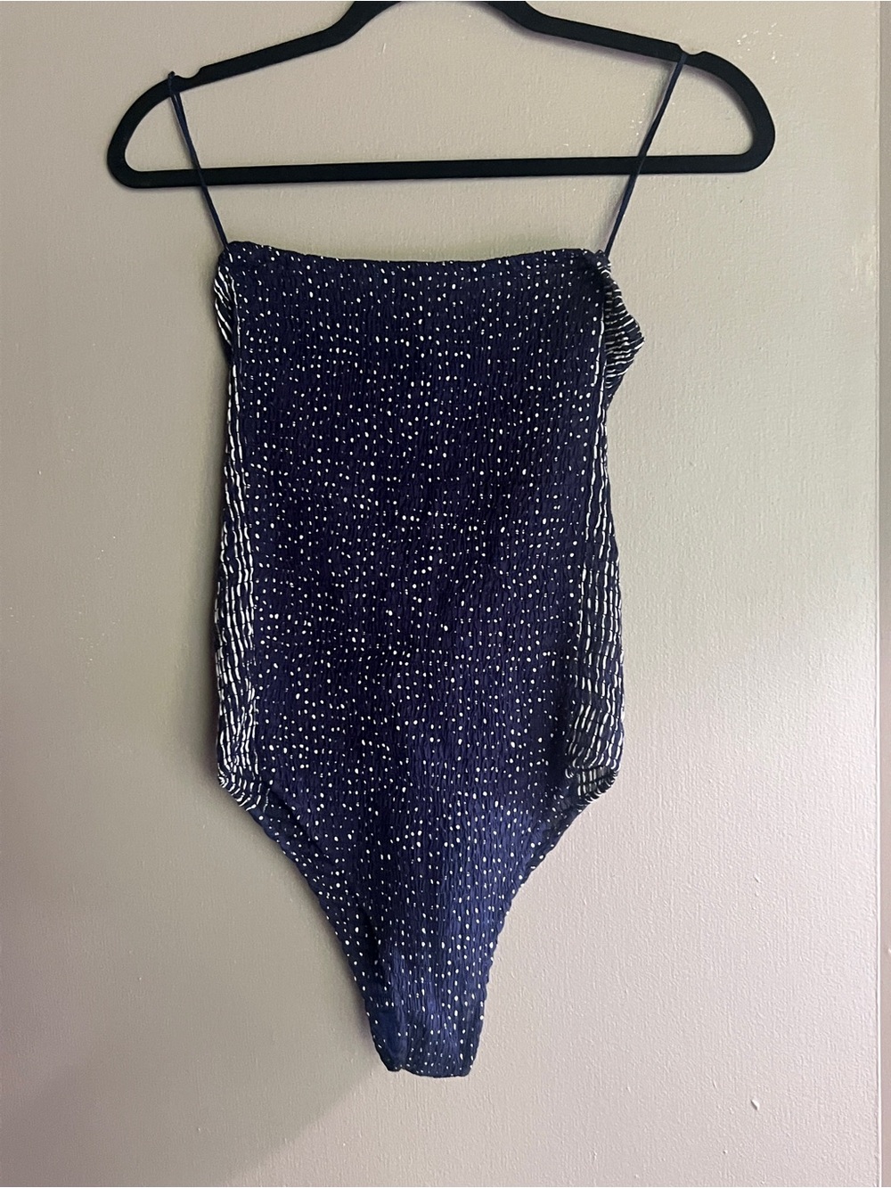 Rag & bone Navy Blue Speckled One-Piece Bodysuit